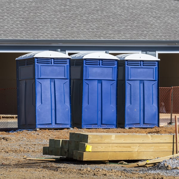 is there a specific order in which to place multiple portable toilets in Bryant Pond